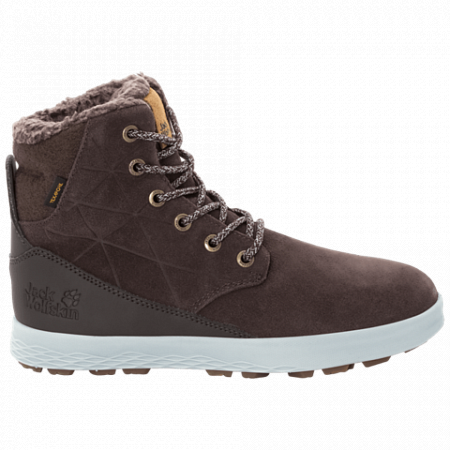 На картинке изображен Ботинки женские Jack Wolfskin Auckland Wt Texapore High W walnut / slate grey Ботинки женские Jack Wolfskin Auckland Wt Texapore High W walnut / slate grey