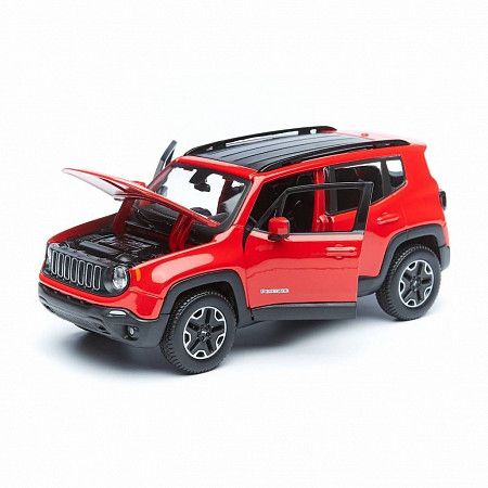 Масштабная модель автомобиля Maisto 1:24 Джип Ренегат (31282) red