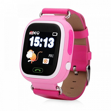Смарт часы детские Wonlex Smart baby watch q80 GW100 pink