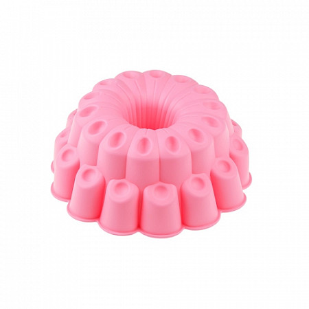 Форма для выпечки Perfecto Linea силиконовая кекс фантазия 24 х 9 см pink 20-010027