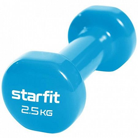 Гантель виниловая Starfit Core DB-101 2,5 кг blue
