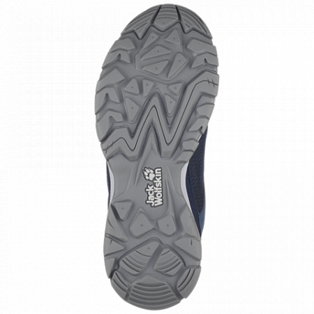 На картинке изображен Полуботинки женские Jack Wolfskin Rock Hunter Low W dark sky Полуботинки женские Jack Wolfskin Rock Hunter Low W dark sky