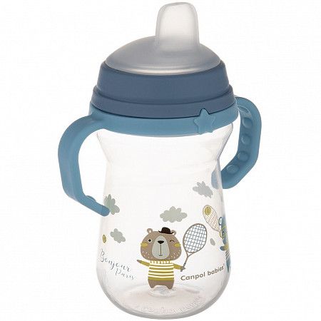 Поильник обучающий Canpol babies Bonjour Paris с силиконовым носиком 250 мл 6+ (56/613_blu) blue