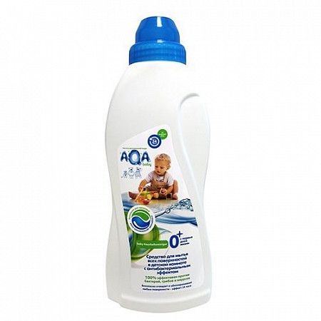 Средство для мытья всех поверхностей в детской комнате AQA baby 700 мл. (02016403) с антибактериальным эффектом green