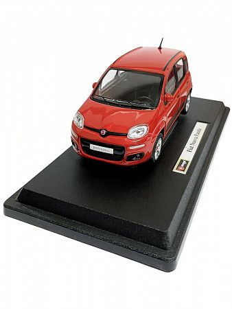 На картинке изображен Машинка Bburago 1:24 Fiat Nuova Panda (18-22123) red Машинка Bburago 1:24 Fiat Nuova Panda (18-22123) red