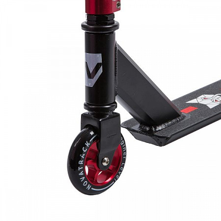 Самокат Novatrack Wolf El 100A.WOLF.BRD9 Black/Red