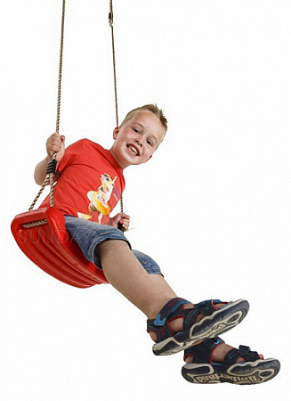 На картинке изображен Качели с сиденьем Little Panda HDPE red Качели с сиденьем Little Panda HDPE red