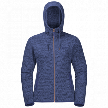 Джемпер женский Jack Wolfskin Patan Hooded Jacket W lapiz blue