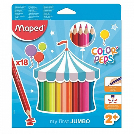 Карандаши цветные Maped Color'Peps Jumbo 834012