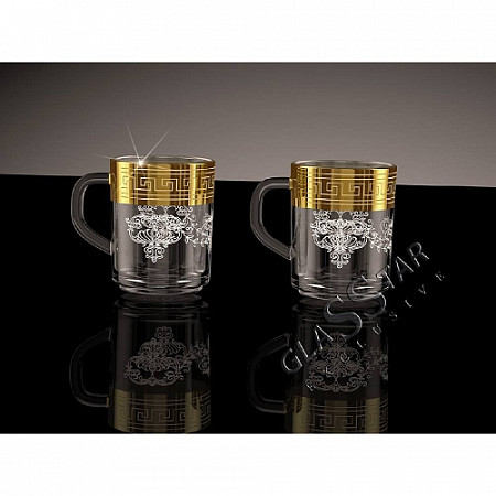 Набор кружек Glasstar Green Tee Барокко К1335-2