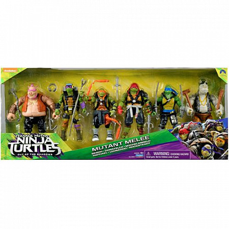 На картинке изображен Набор фигурок Playmates Черепашки-ниндзя 88281T Набор фигурок Playmates Черепашки-ниндзя 88281T
