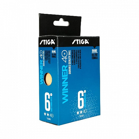Мячи для настольного тенниса Stiga 2* Winner ABS 6 шт orange