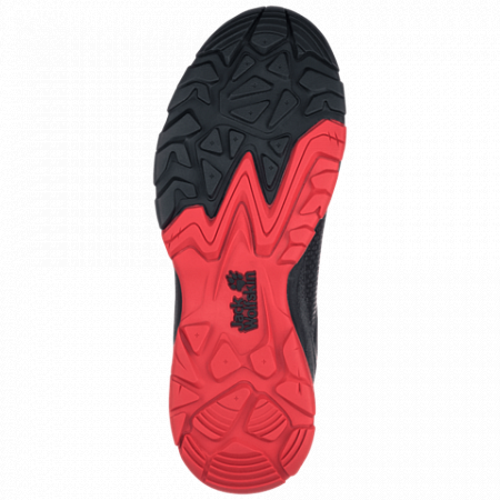 Полуботинки мужские Jack Wolfskin Rock Hunter Texapore Low M black / red