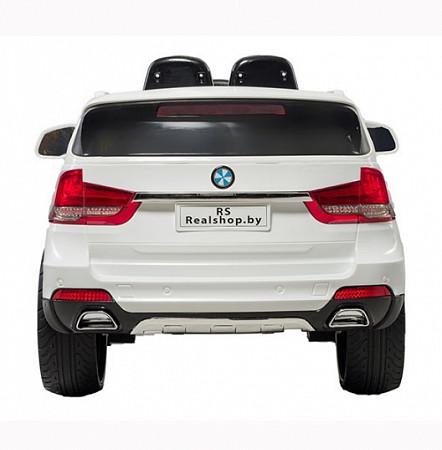 Детский электромобиль RS BMW X5 white (Встроенный планшет MP4)