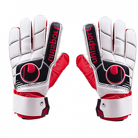 Перчатки вратарские Uhlsport Fangmashine Starter soft White/Black/Red