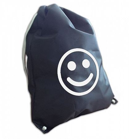 Мешок для обуви Cova Смайл Световозвращий 333-247 black
