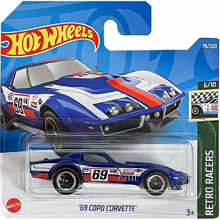 Машинка Hot Wheels Базовой коллекции '69 Copo Corvette 79/250 (5785 HCV10) mainline 2022