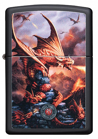 Зажигалка Zippo Anne Stokes 49097 black matte