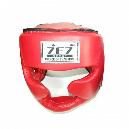 Шлем защитный для кикбоксинга Zez Sport HEAD-2 Red