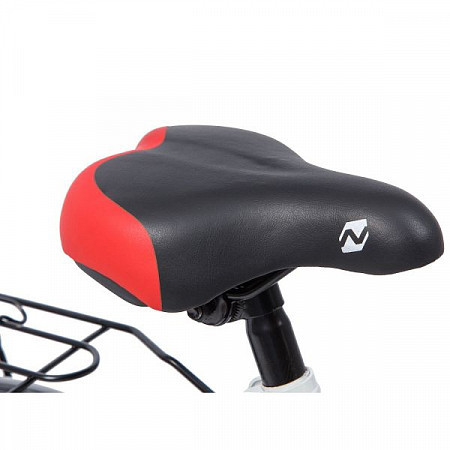 На картинке изображен Велосипед Novatrack Astra 14" (2019) White/Red 143ASTRA.WT9 Велосипед Novatrack Astra 14" (2019) White/Red 143ASTRA.WT9