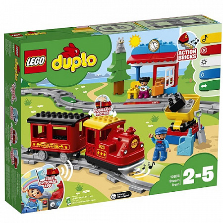 Конструктор LEGO Duplo Поезд на паровой тяге 10874
