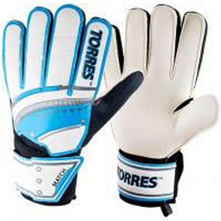 Перчатки вратарские Torres Match white/blue/silver