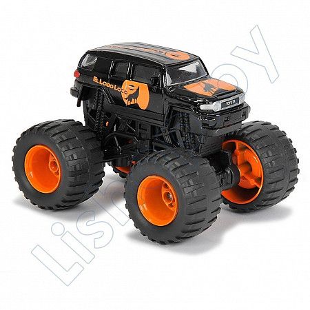 На картинке изображен Машинка Majorette Rockerz Toyota FJ Cruiser El Loao Loco (212057254) orange/black Машинка Majorette Rockerz Toyota FJ Cruiser El Loao Loco (212057254) orange/black