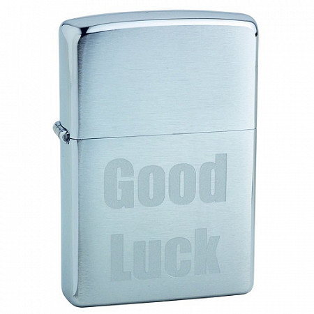 Зажигалка Zippo 200 Good Luck silver