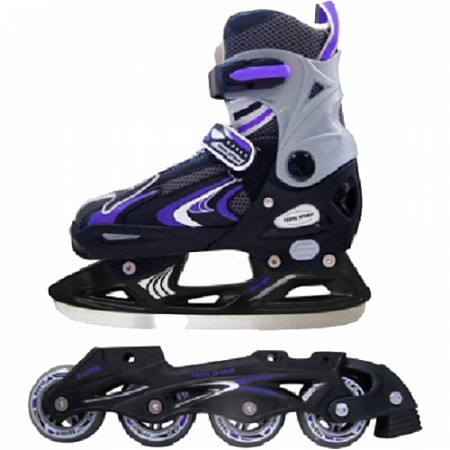 Коньки хоккейные Vimpex Sport PW-223 A-1 Plastic purple