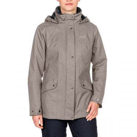 На картинке изображен Куртка женская Jack Wolfskin Park Avenue Jacket 1107741 beige Куртка женская Jack Wolfskin Park Avenue Jacket 1107741 beige