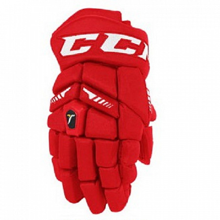 Перчатки хоккейные CCM Ultra Tacks Sr Red/White