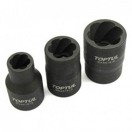 Головка ударная Toptul Для сорванных граней 1/2" 19мм BAAK1619