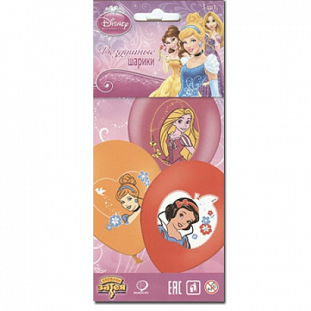 Набор шаров Disney Принцессы 3 цвета 1111-0461