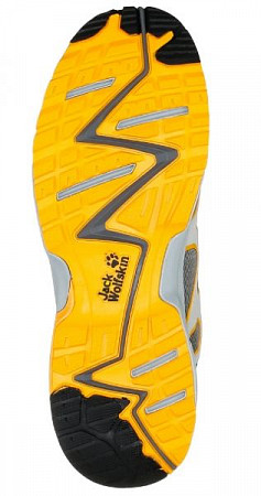 На картинке изображен Полуботинки Jack Wolfskin Venture Trail Low M grey/yellow Полуботинки Jack Wolfskin Venture Trail Low M grey/yellow
