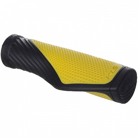 Грипсы Kellys Wave 130/135мм 1 заглушка black/yellow