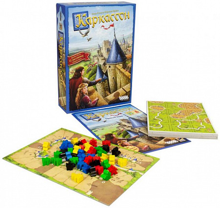 На картинке изображен Настольная игра Hobby World (серии Каркассон Колонизаторы Манчкин) Каркассон 2019 915138 Настольная игра Hobby World (серии Каркассон Колонизаторы Манчкин) Каркассон 2019 915138