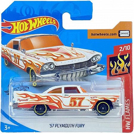 Машинка Hot Wheels Базовой коллекции '57 Plymouth Fury 168/250 (5785 GHD67) mainline 2020