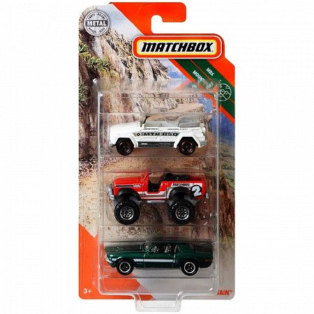 Набор машинок Matchbox Rocky Peaks 3 шт. (C3713 GKR64)