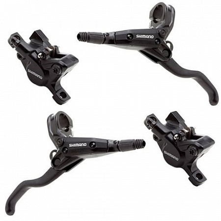 Задний дисковый тормоз Shimano гидравлический BR-M445L (R) с ручкой BL-M445L (R) AM445BRRXRA170 ZSM70348
