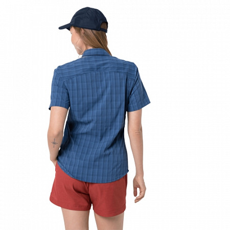 Рубашка женская Jack Wolfskin Centaura Shirt W dark indigo checks