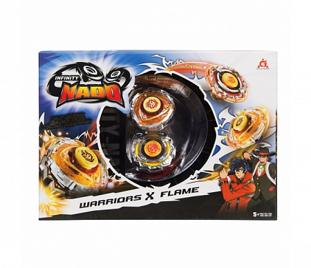 На картинке изображен Волчок Сплит Warriors&Flame Infinity Nado 36057 Волчок Сплит Warriors&Flame Infinity Nado 36057