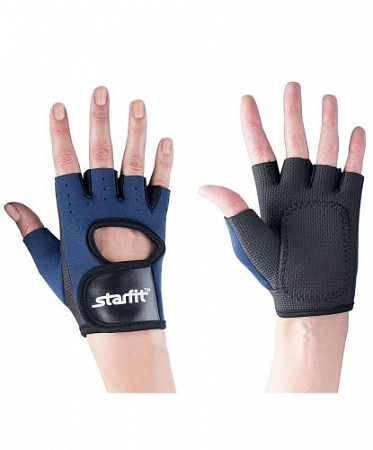 Перчатки для фитнеса Starfit SU-107 Dark Blue/Black
