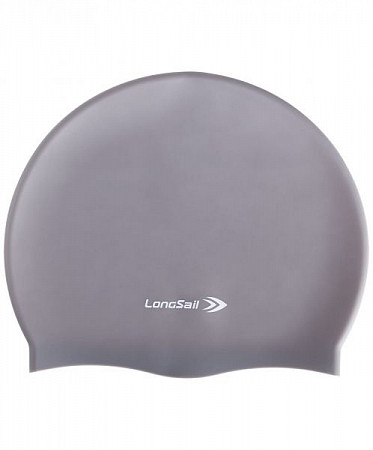 Шапочка для плавания LongSail силикон grey