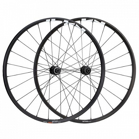 На картинке изображен Колеса Shimano MT-500 27,5'' Center Lock black EWHMT500FRD7E Колеса Shimano MT-500 27,5'' Center Lock black EWHMT500FRD7E