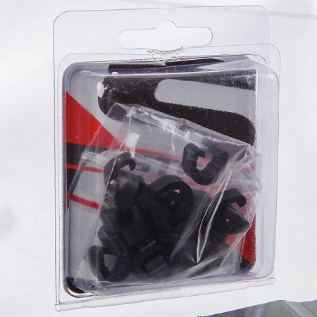 Клипса для оплеток STG C-clip, YZ-16014 black 20 шт Х90076