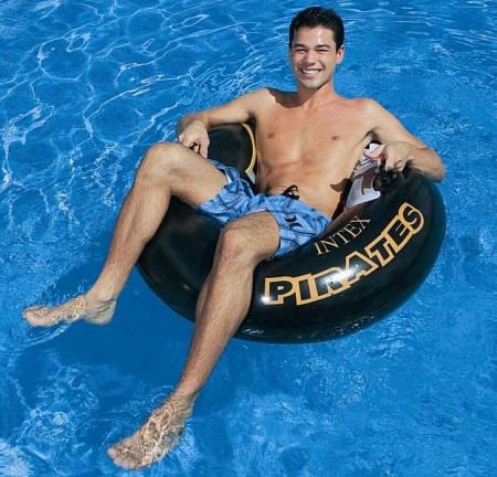 Надувной круг с ручками Intex Пират 58268 107см