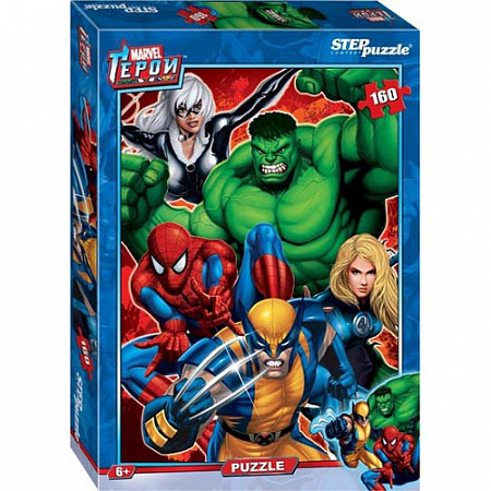 Пазлы Step Puzzle 160 "Герои Marvel" 94012