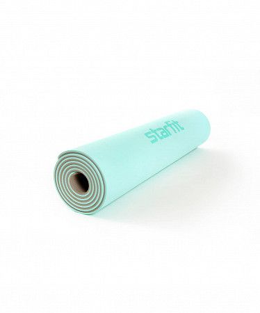 Коврик для йоги и фитнеса Starfit Core FM-201 TPE mint/gray (173х61х0,7)