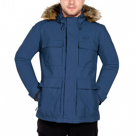 На картинке изображен Куртка Jack Wolfskin Point Barrow 1108151 blue Куртка Jack Wolfskin Point Barrow 1108151 blue