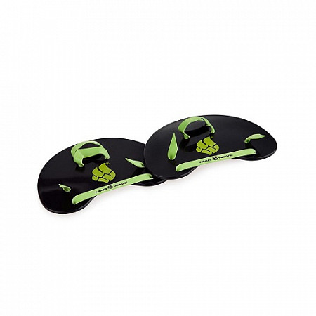 Лопатки на пальцы Mad Wave Finger Paddles black/green